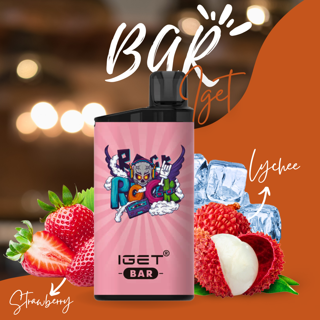 STRAWBERRY LYCHEE ICE - IGET BAR 3500 (NEW FLAVOUR!)
