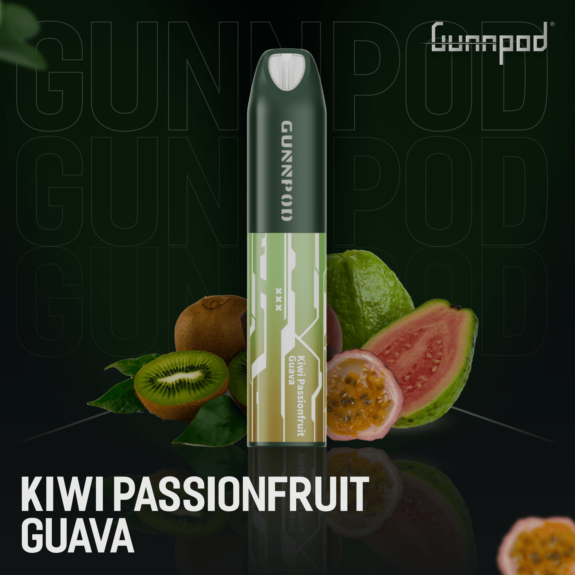 KIWI PASSIONFRUIT GUAVA - GUNNPOD LUME 5000 - Vape Plug