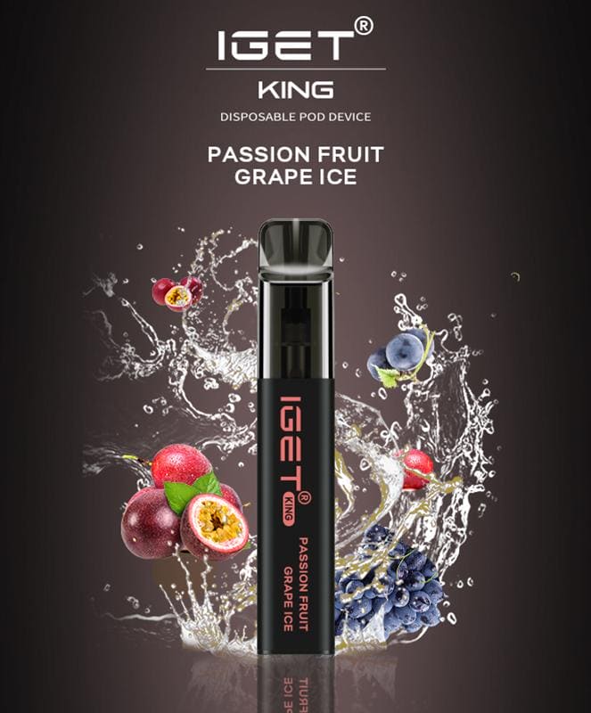 Passionfruit Grape Ice - IGET King 2600 - Vape Plug