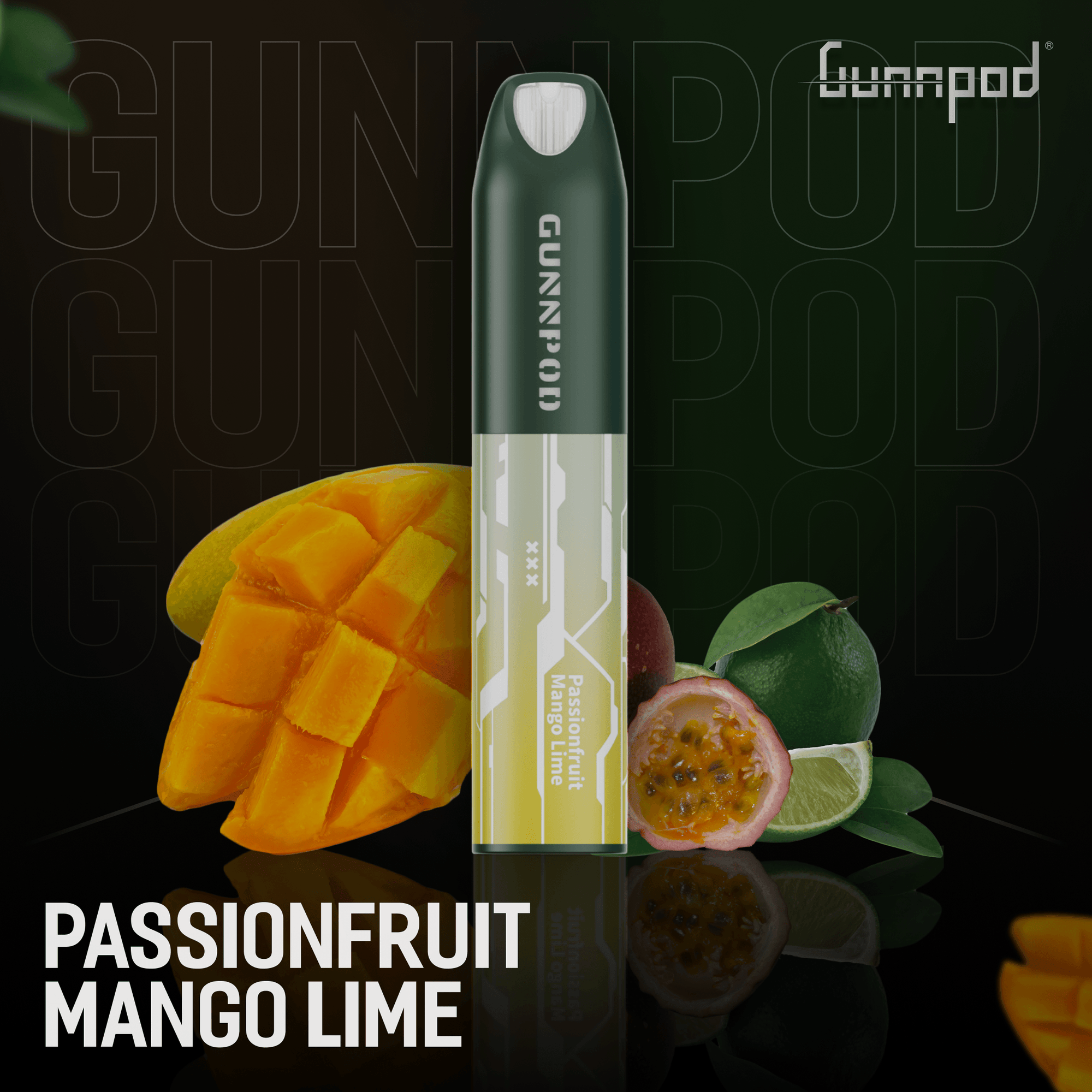 PASSIONFRUIT MANGO LIME - GUNNPOD LUME 5000 - Vape Plug